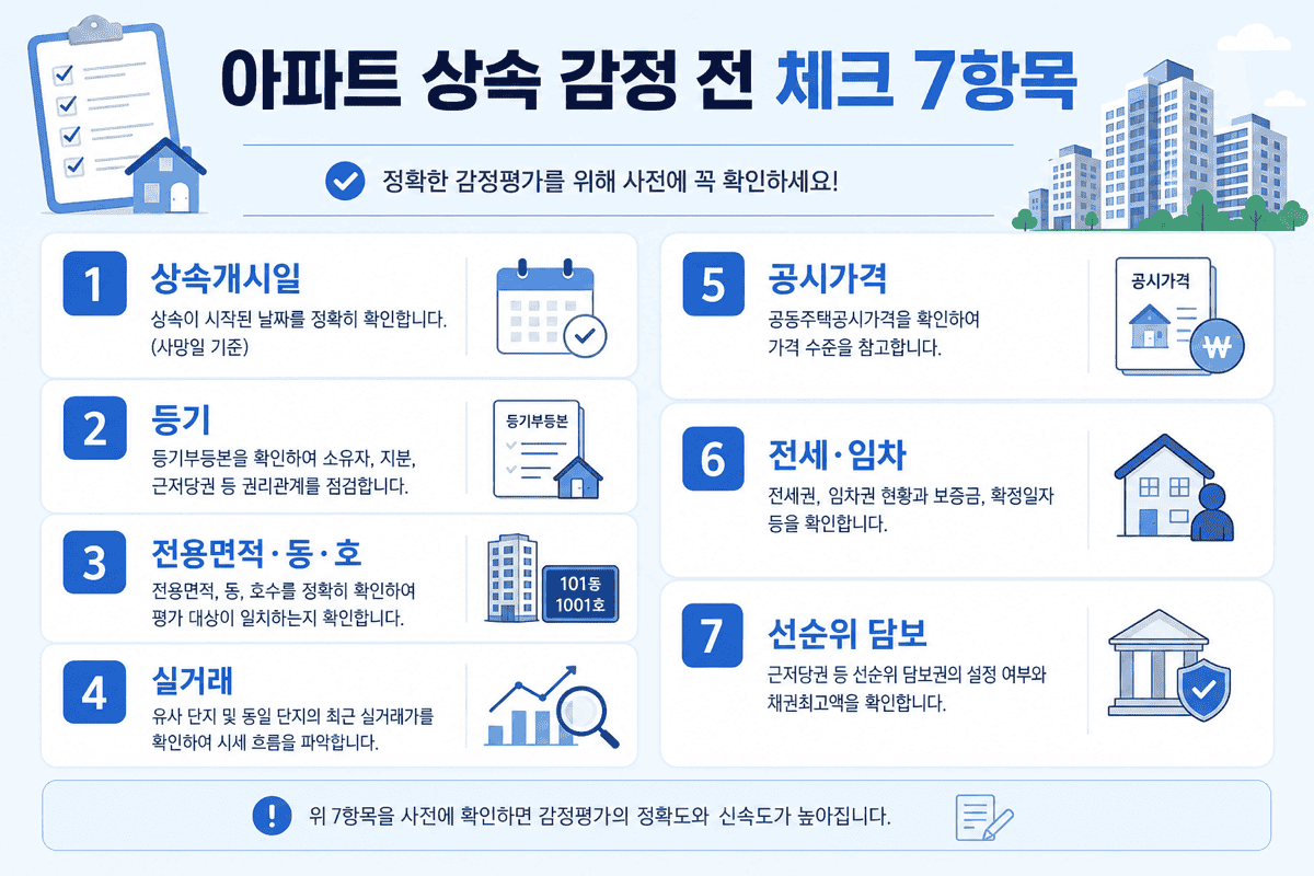 아파트 상속—감정 전 체크 7항목
