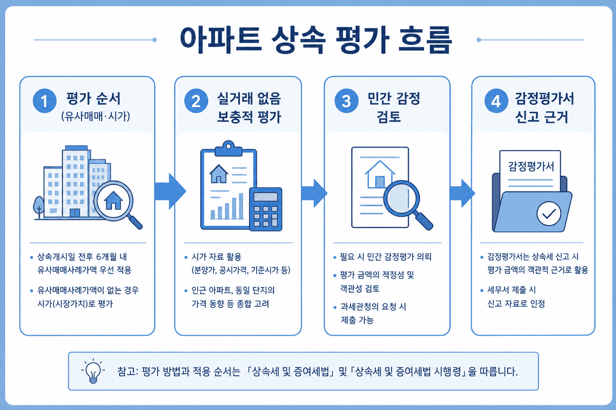 아파트 상속—평가 흐름