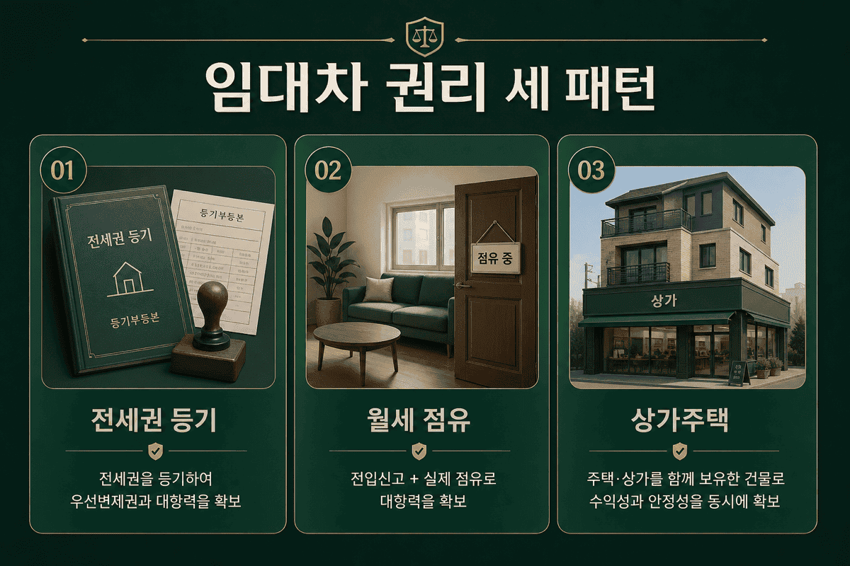 임대차 권리—세 가지 상속·증여 패턴