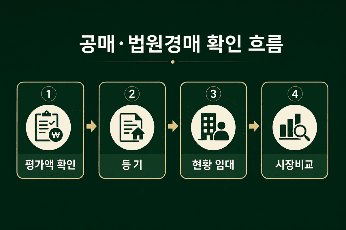 공매·법원경매—감정가 확인 흐름