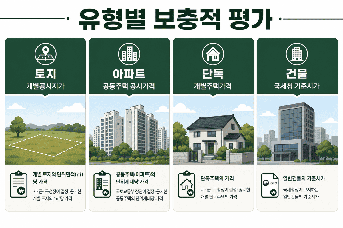 유형별 보충적 평가—기준시가 종류